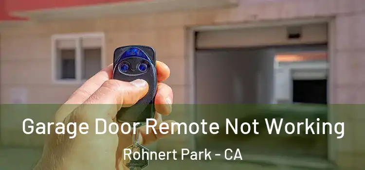  Garage Door Remote Not Working Rohnert Park - CA