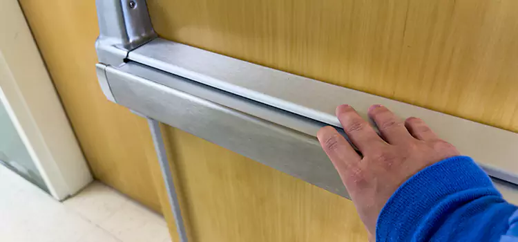 Installing a Push Bar on a Door Rohnert Park